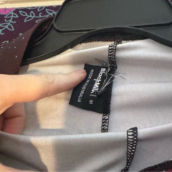 Galaxy Pink Suspender Leggings- Size Medium- Blackmilk Clothing - Picture 8 of 9